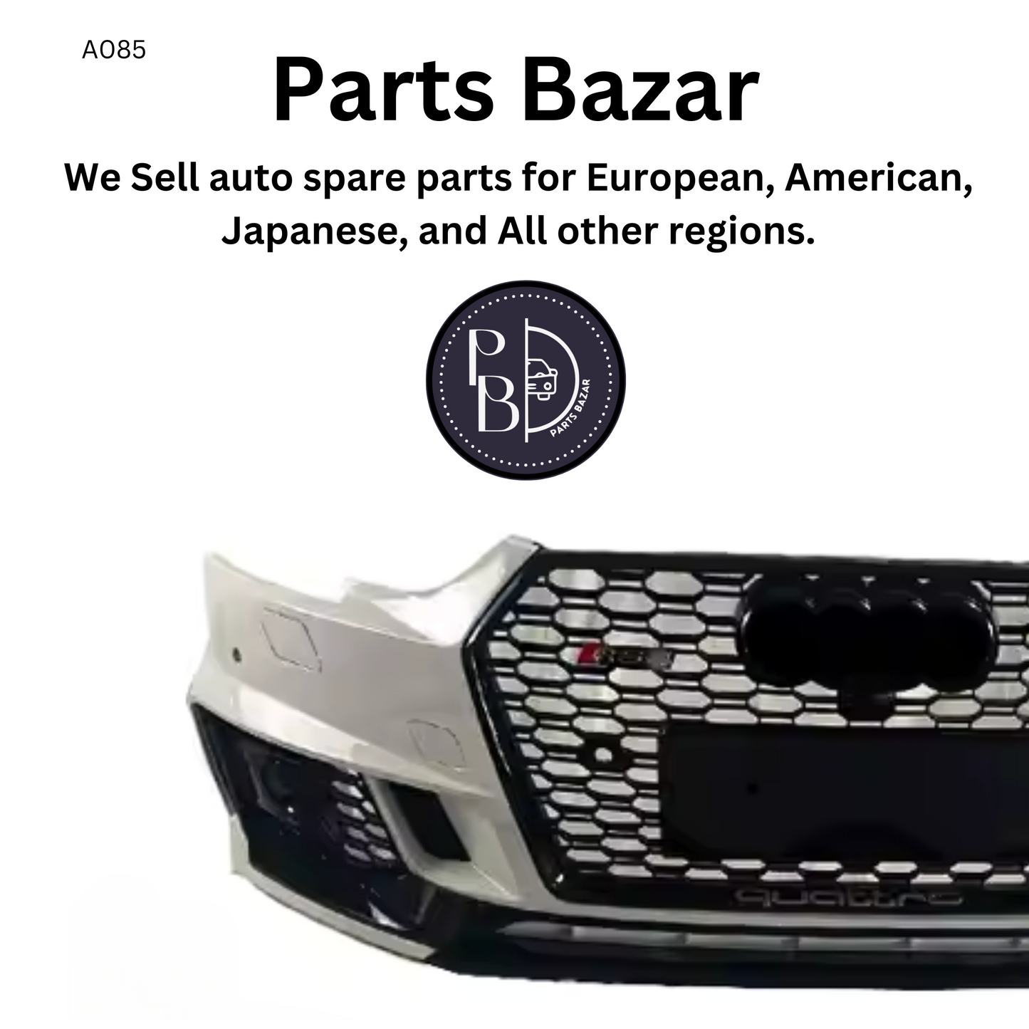 Audi A4 2019 Front bumper with Grill