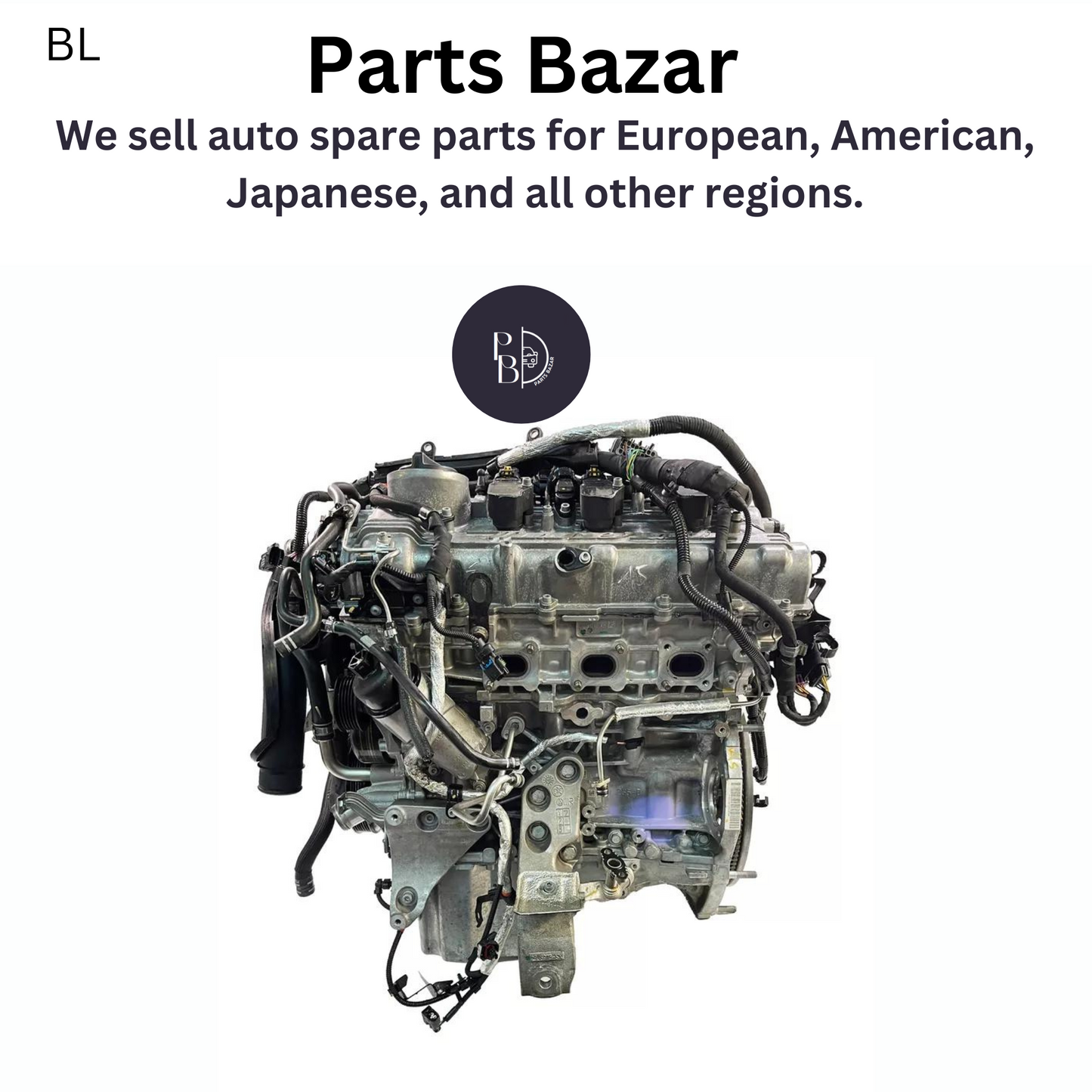 مازيراتي جيبلي 6 سلندر توين تيربو رأس فارغ / محرك كامل للطراز 2013-18