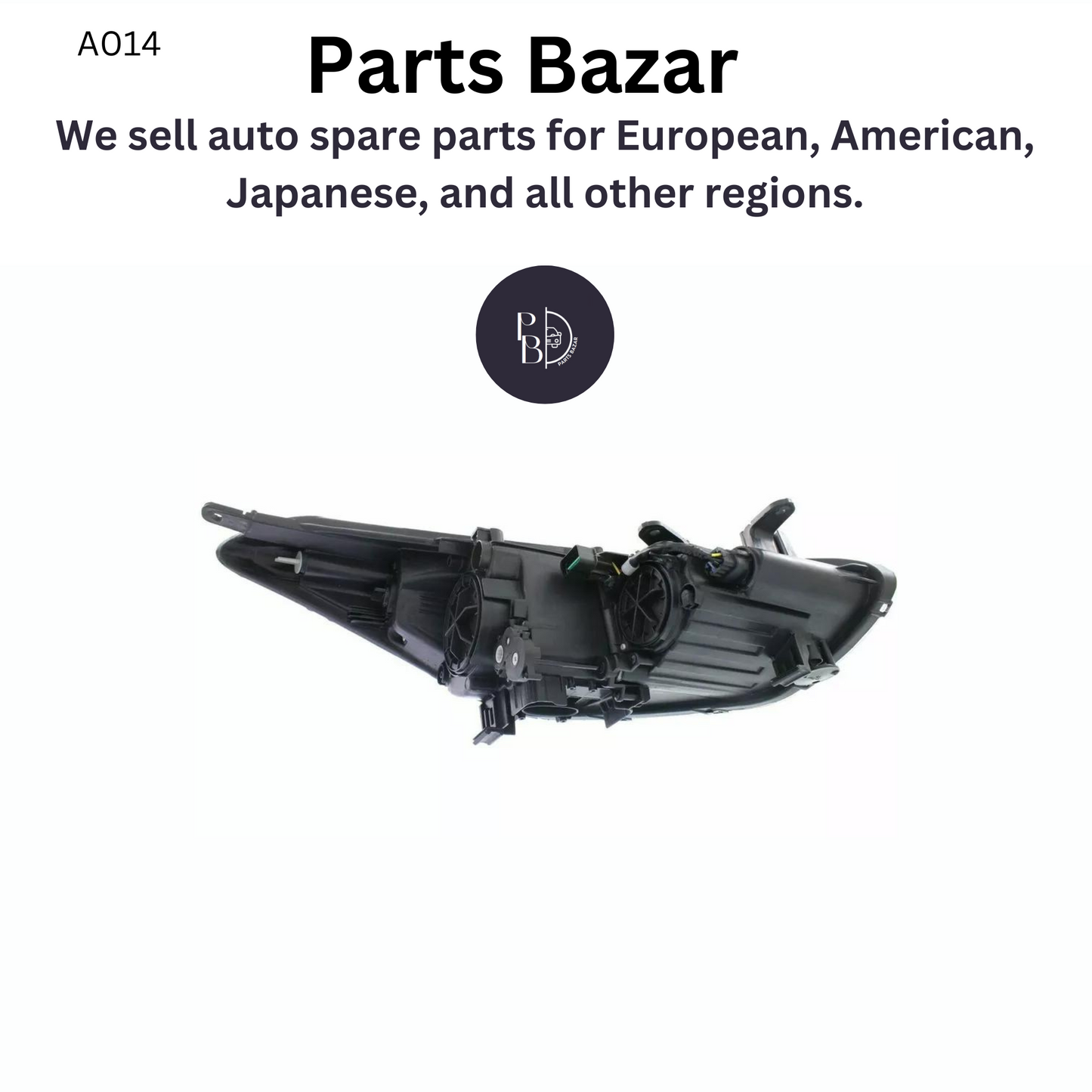 Halogen Head Lamp Assembly Left Driver Side Headlight Fits Hyundai Elantra GT HY2502173 2013-2017