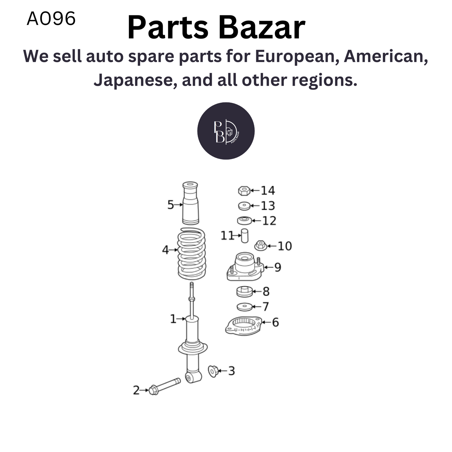 Mitsubishi Eclipse 2019 front and rear shock absorber