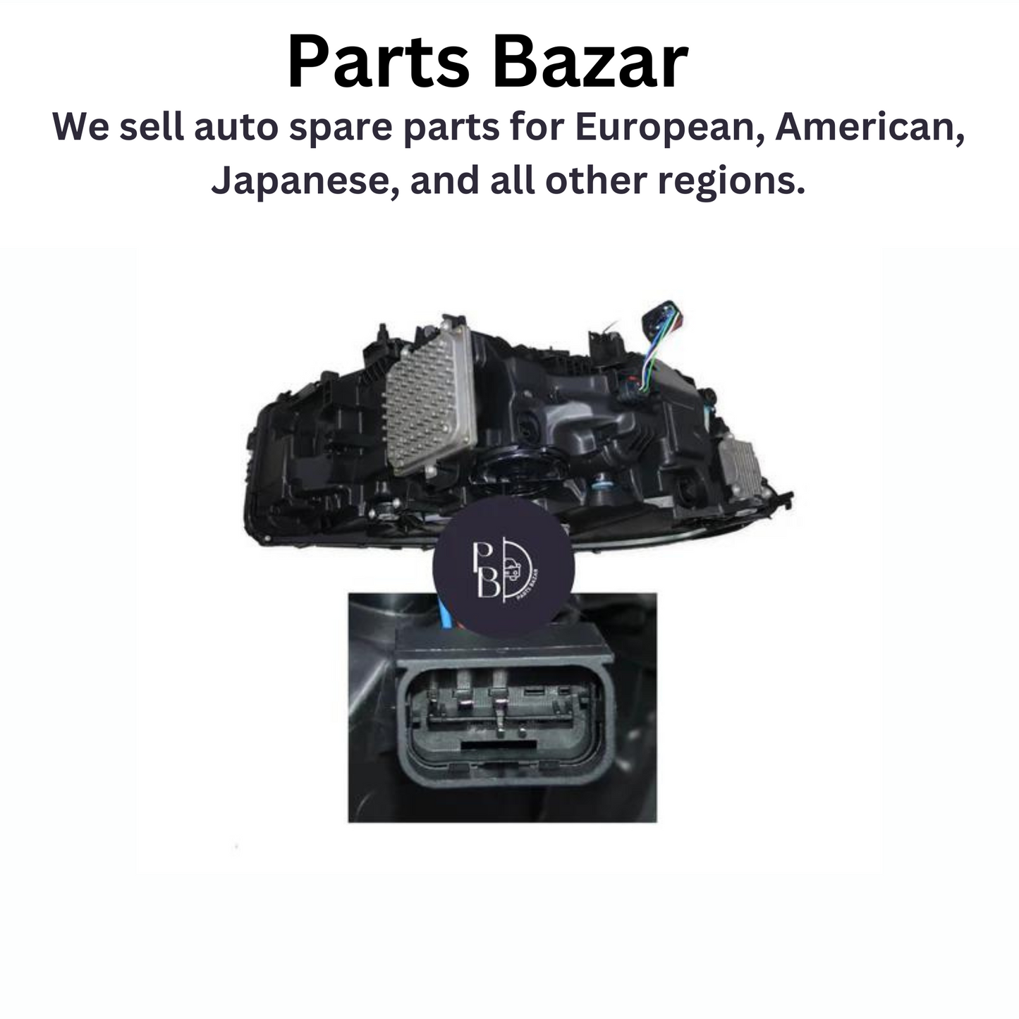 BMW 7 Series G11/G12 Headlight Assembly (2016-2019), Headlamp Upgrade to 2020 LCI Look, Part Numbers 63117408715 / 63117408716
