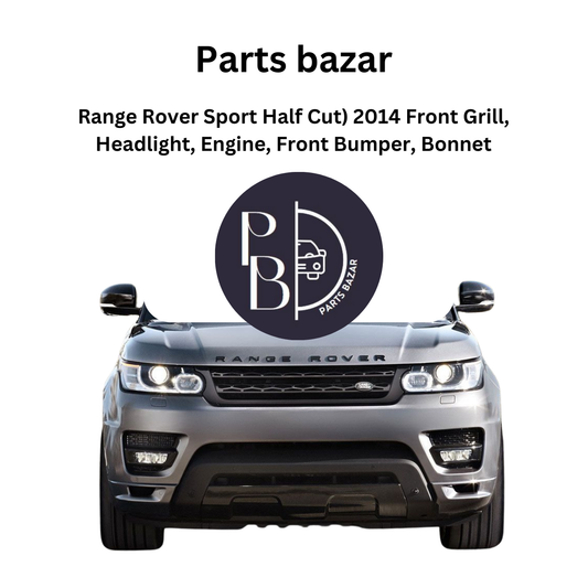 Range Rover Sport Half Cut 2014, Front Grill, Headlights, Engine, Front Bumper, Bonnet