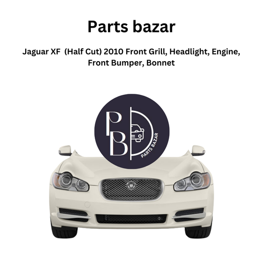 Jaguar XF Half Cut 2010, Front Grill, Headlights, Engine, Front Bumper, Bonnet