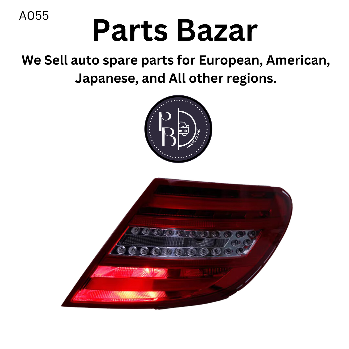 Mercedes-Benz C-Class C200 W204 2007 Tail Lights