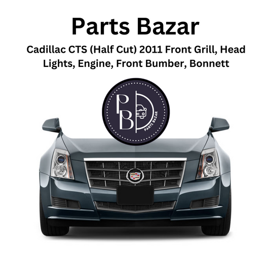 Cadillac CTS (Half Cut) 2011, Front Bumper, Grille, Headlights, Fog Lights, Bonnet, Radiator Support, and all Half Cut Parts