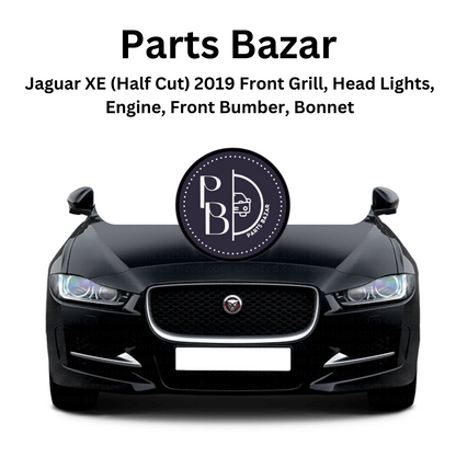 Jaguar XE (Half Cut) 2019, Front Bumper, Show Grille, Headlights, Fog Lights, Bonnet, Radiator Support, and all Half Cut Parts