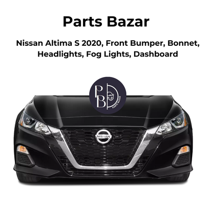 Nissan Altima S 2020, Front Bumper, Bonnet, Headlights, Fog Lights, Dashboard