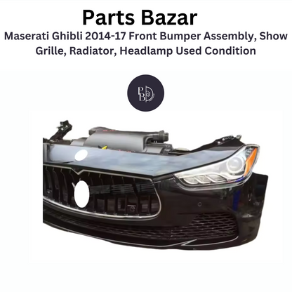 Maserati Ghibli 2014-17 Front Bumper Assembly, Show Grille, Radiator, Headlamp Used Condition