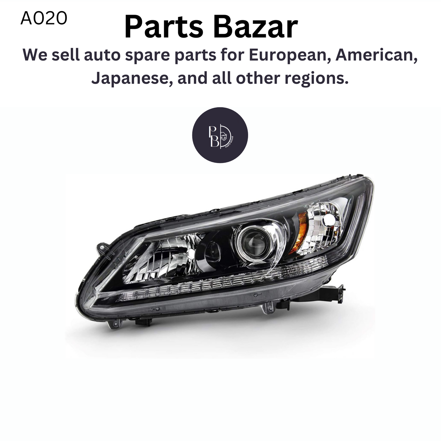 Honda Accord Sedan Halogen Headlights Headlamps for 2013-2015 made in China