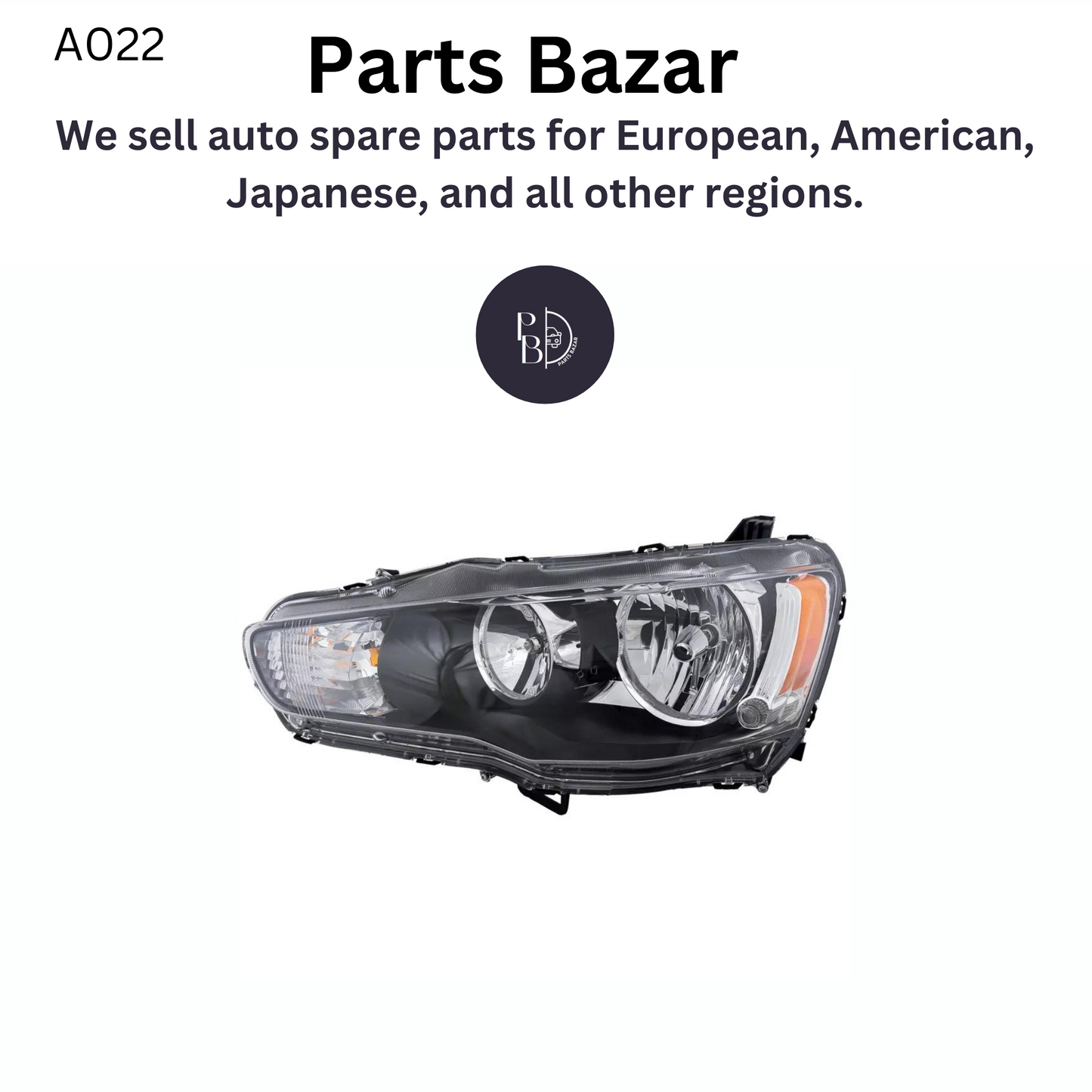 Mitsubishi Lancer Headlights Headlamps for 2009-2017