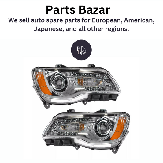 Chrysler 300 Headlights Set Halogen-Type Left Right Pair Assembly 2011-2014