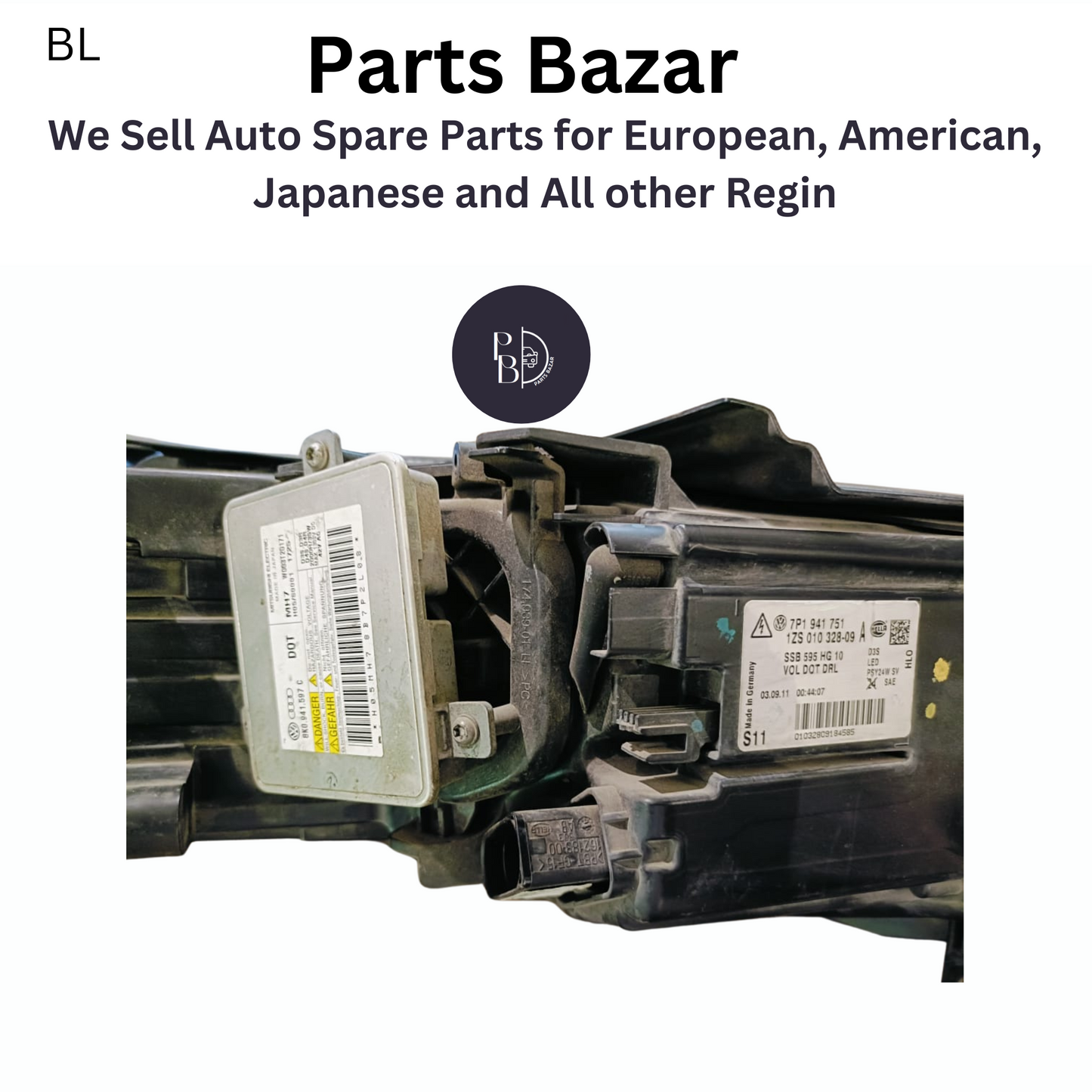 Touareg 12 American Headlight, Original Headlight with 2 Computers for Model 2012-14