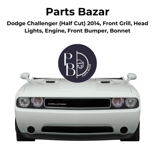 Dodge Challenger  Half Cut 2014, Front Grill, Headlights, Engine, Front Bumper, Bonnet