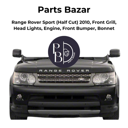 Range Rover Sport Half Cut 2010, Front Grill, Headlights, Engine, Front Bumper, Bonnet