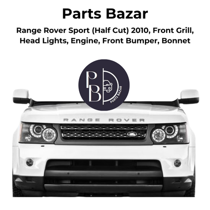 Range  Rover Sport Half Cut 2010, Front Grill, Headlights, Engine, Front Bumper, Bonnet