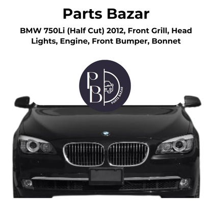 BMW 750Li Half Cut 2012, Front Grill, Headlights, Engine, Front Bumper, Bonnet