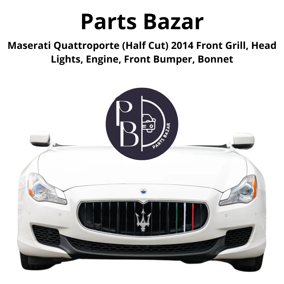 Maserati Quattro Porte Half Cut 2014, Front Grill, Headlights, Engine, Front Bumper, Bonnet