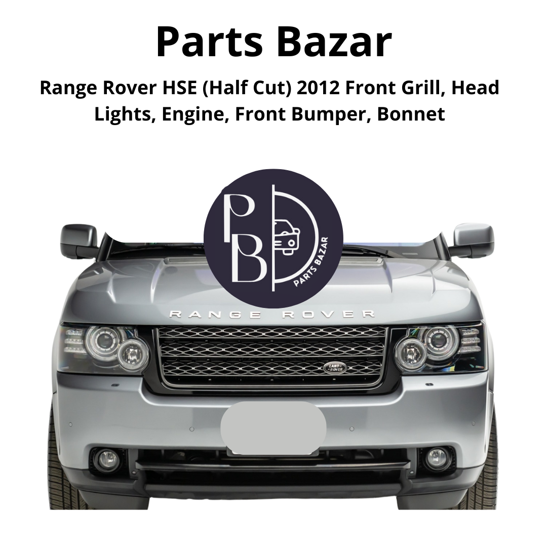 Range Rover HSE Half Cut 2012, Front Grill, Headlights, Engine, Front Bumper, Bonnet