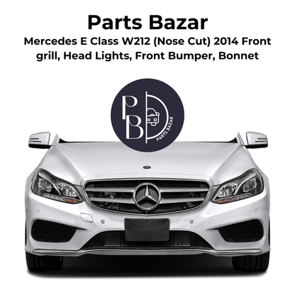 Mercedes E Class W212 Nose Cut 2014, Headlights, Front Grill, Front Bumper, Bonnet