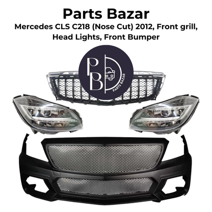 Mercedes CLS C218 Nose Cut 2012, Headlights, Front Grill, Front Bumper