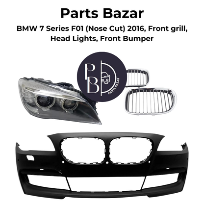 BMW 7 Series F01 Nose Cut 2016, Headlights, Front Grill, Front Bumper