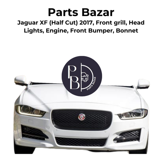 Jaguar XF Half Cut 2017, Front Grill, Headlights, Engine, Front Bumper, Bonnet