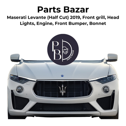 Maserati Levante Half Cut 2019, Front Grill, Headlights, Engine, Front Bumper, Bonnet