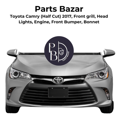 Toyota Camry Half Cut 2017, Front Grill, Headlights, Engine, Front Bumper, Bonnet