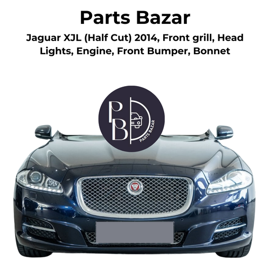 Jaguar XJL Half Cut 2014, Front Grill, Headlights, Engine, Front Bumper, Bonnet