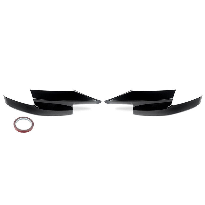 Glossy Black Front Bumper Corner Spoiler Splitters ABS for BMW F10 M5 (2011–2017)