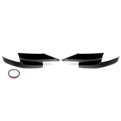 Glossy Black Front Bumper Corner Spoiler Splitters ABS for BMW F10 M5 (2011–2017)