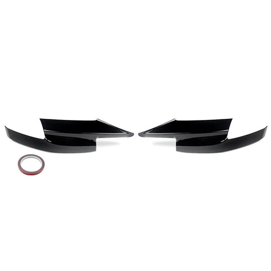 Glossy Black Front Bumper Corner Spoiler Splitters ABS for BMW F10 M5 (2011–2017)